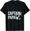 Captain Papa Anchor Sailor Dad Papa Boating Fishing