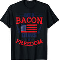 Beer Bacon Guns Freedom Funny Patriotic T Shirt Men