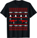Guns Ugly Christmas Party Sweater T Shirt Gun Lovers