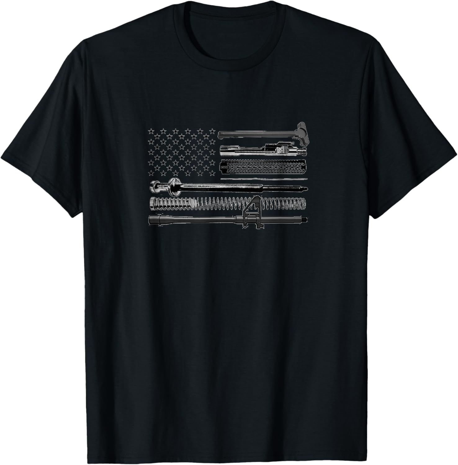 American Ar 15 Parts Flag T Shirt