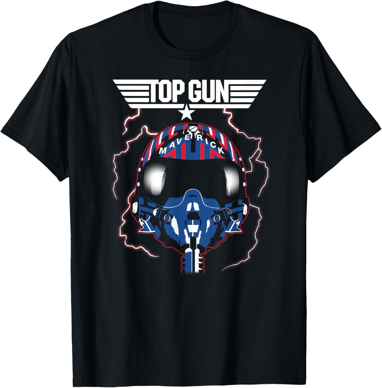 Top Gun Maverick Helmet With Lightning Classic Action Movie