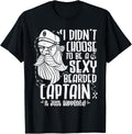Funny Sexy Bearded Captain Pontoon Boat Sailing Grandpa