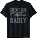 Silent But Dadly Usa Ar15 Rifle Fathers Day Funny Mens Gun