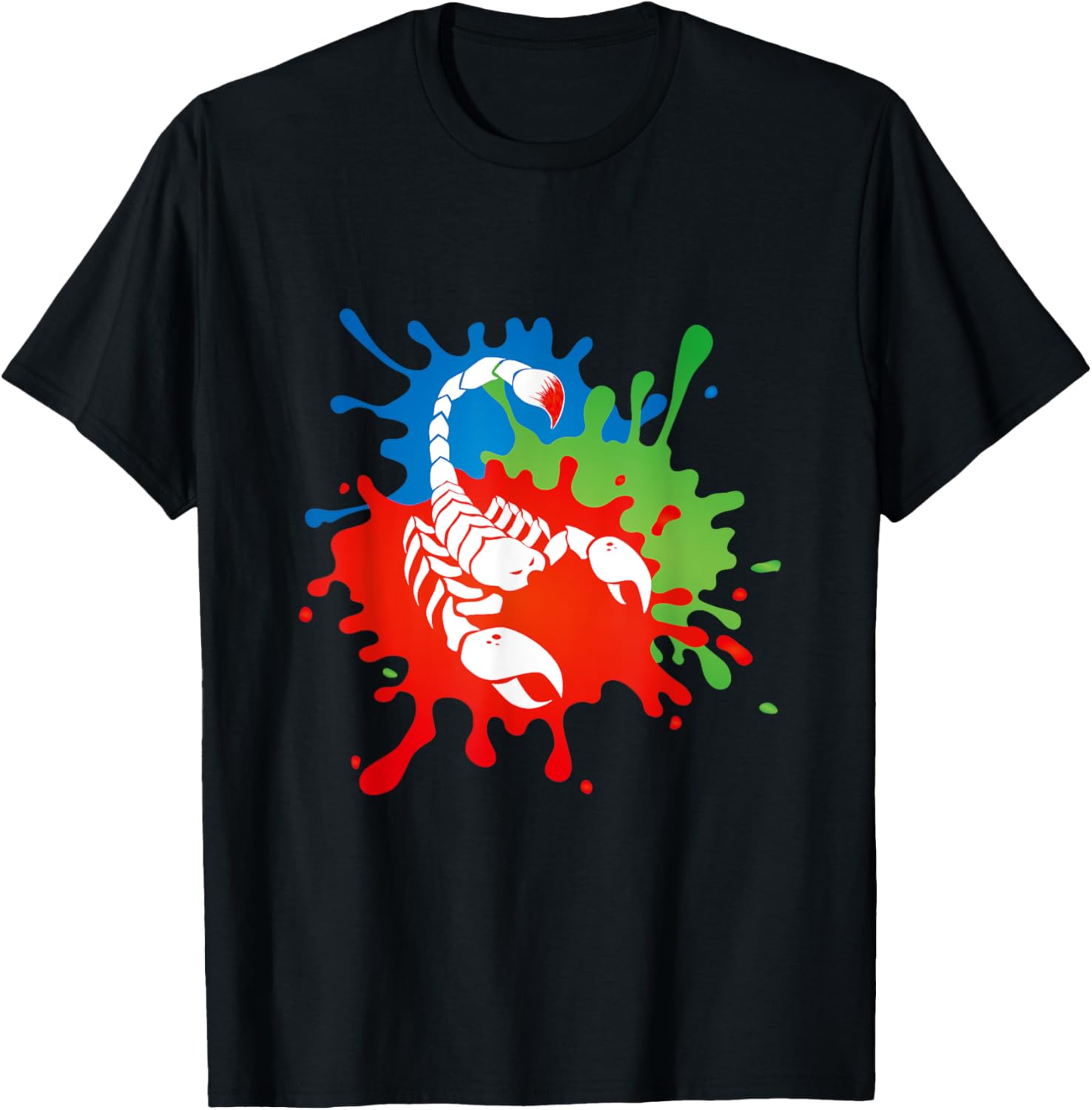 Scorpion with Brush in Place of Tail, RGB Paint