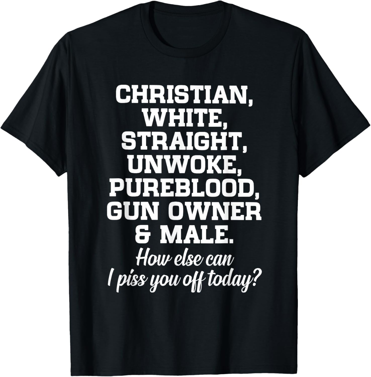 Christian White Straight Unwoke Pureblood Gun Owner Male