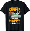 Funny Camper Is My Happy Place Men Women Girls Boys Vacation