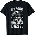 Lkw Fahrer Ich Esse Fleisch Trinke Bier Verbrenne