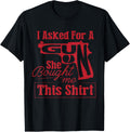 I Asked Her Tshirt Men Funny Gun Lovers