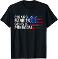 Cigars Rabbits Guns Freedom T Shirt Rabbit
