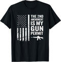 2Nd Amendment Is My Gun Permit Funny Gun Rights Flag