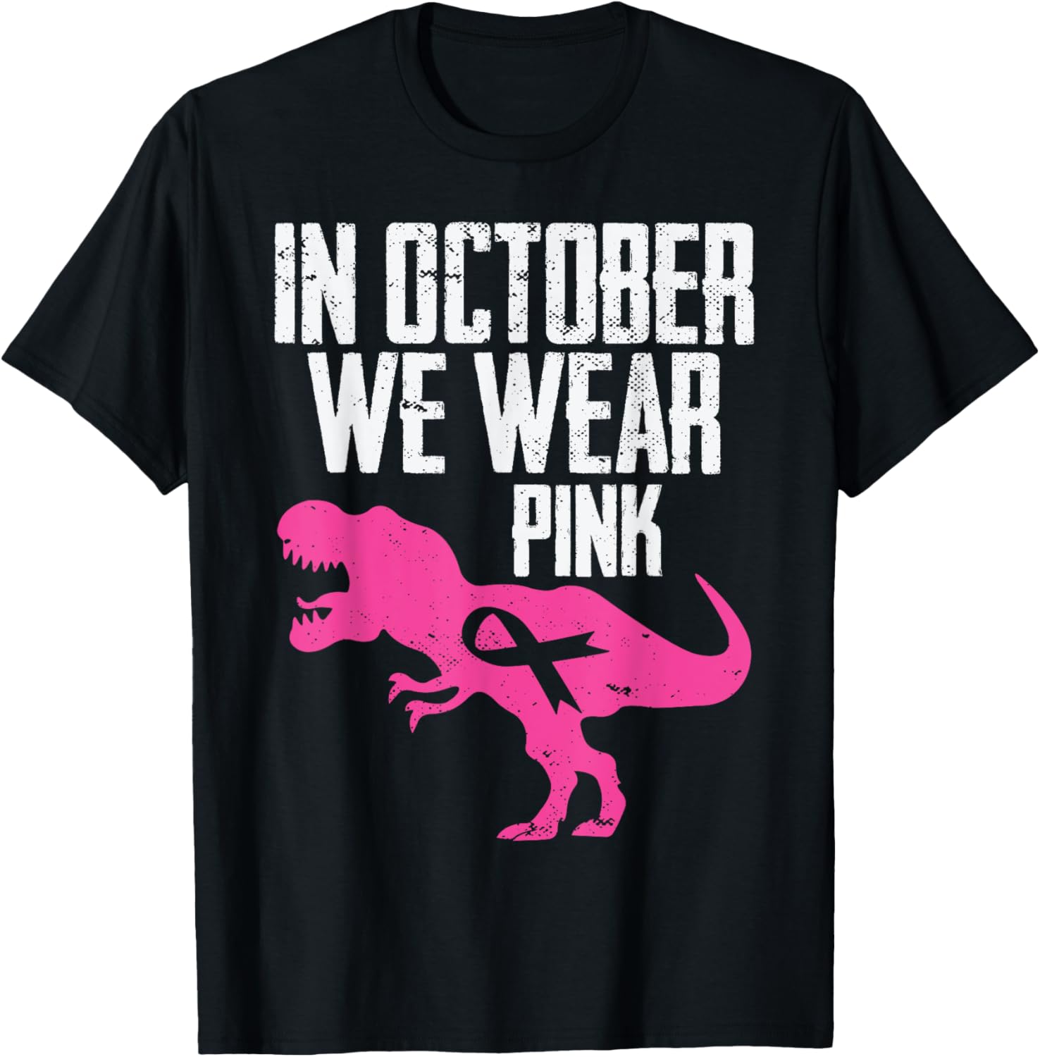 In October We Wear Pink Breast Cancer Awareness Boys Toddler