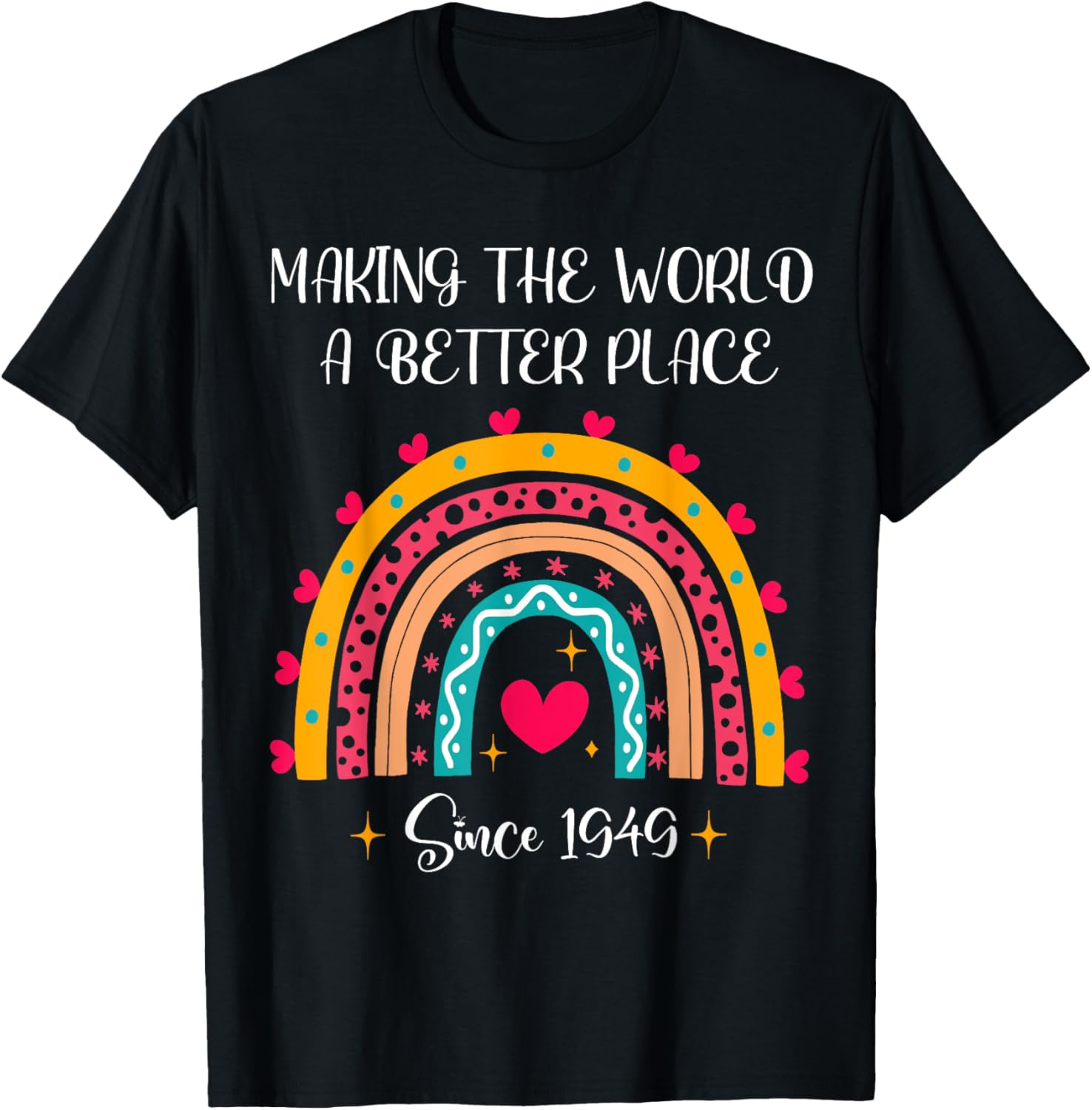 75th Birthday Making The World A Better Place 1949 Rainbow