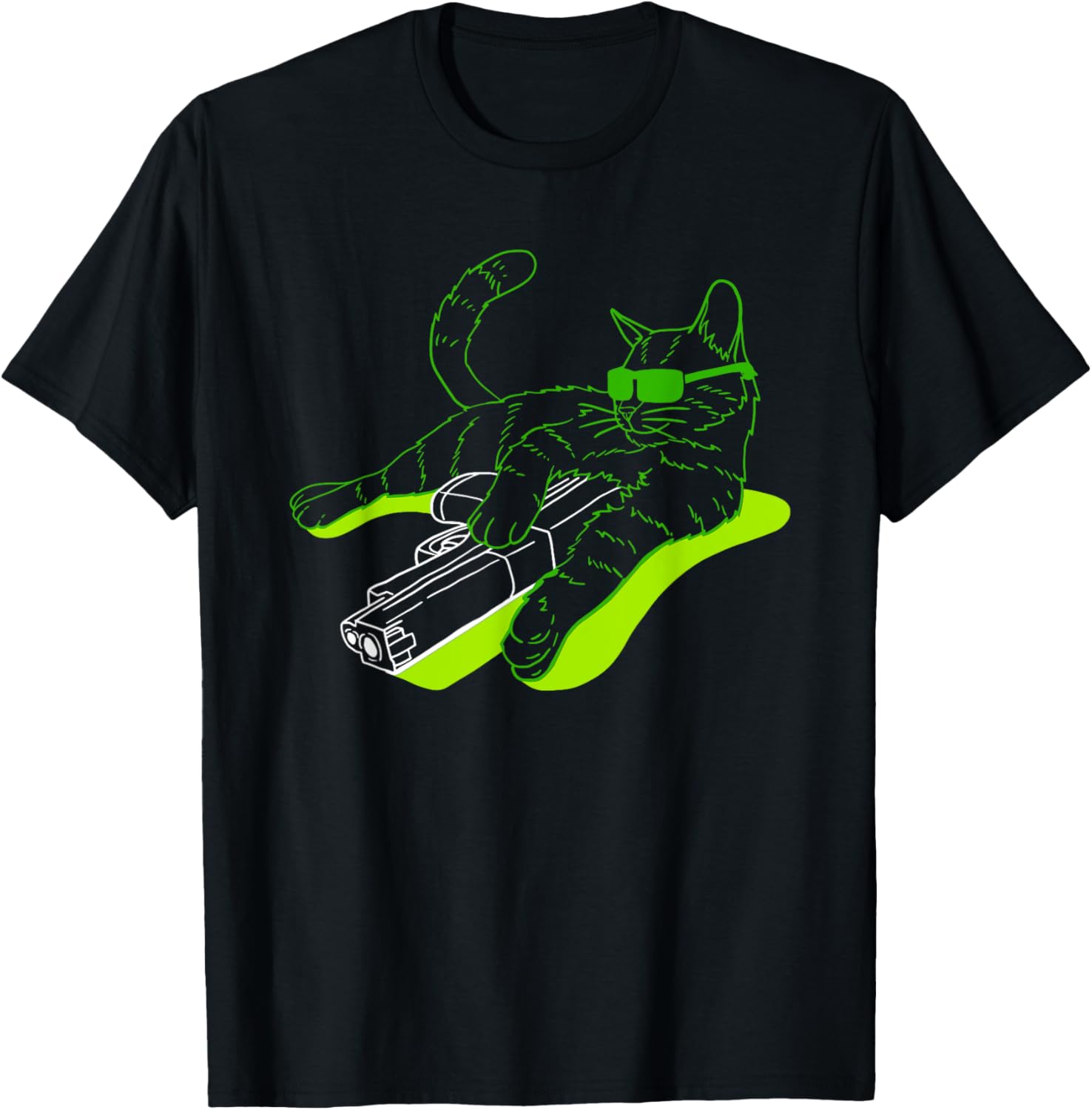 Gunning Kitties Armed Sunglasses Gun Tabby Cat Men Women