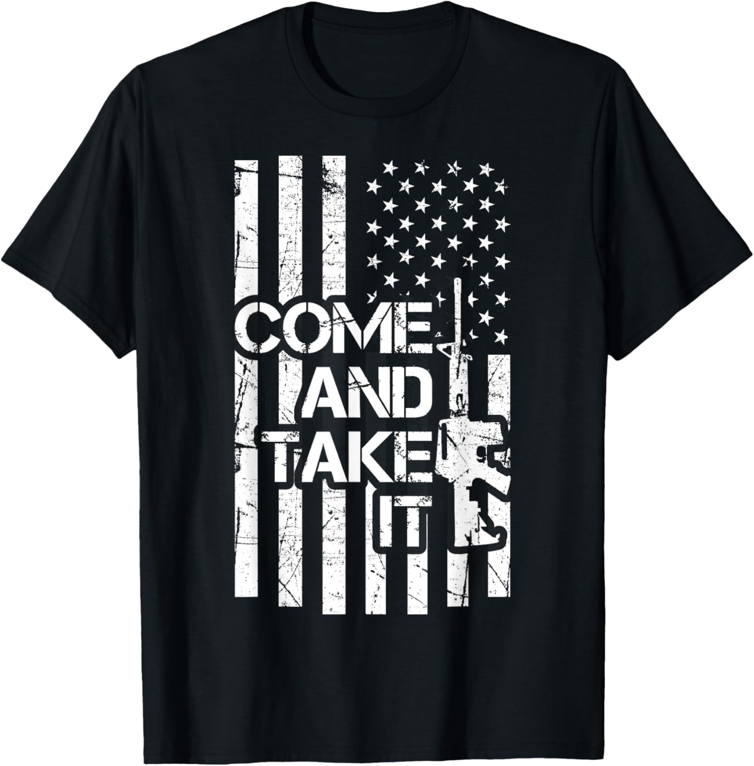 Usa Flag Gun 2A T Shirt