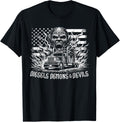 Diesels Demons Devils American Flag Semi Big Rig