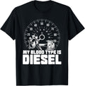 My Blood Type Is Diesel Truck Driving Trucker