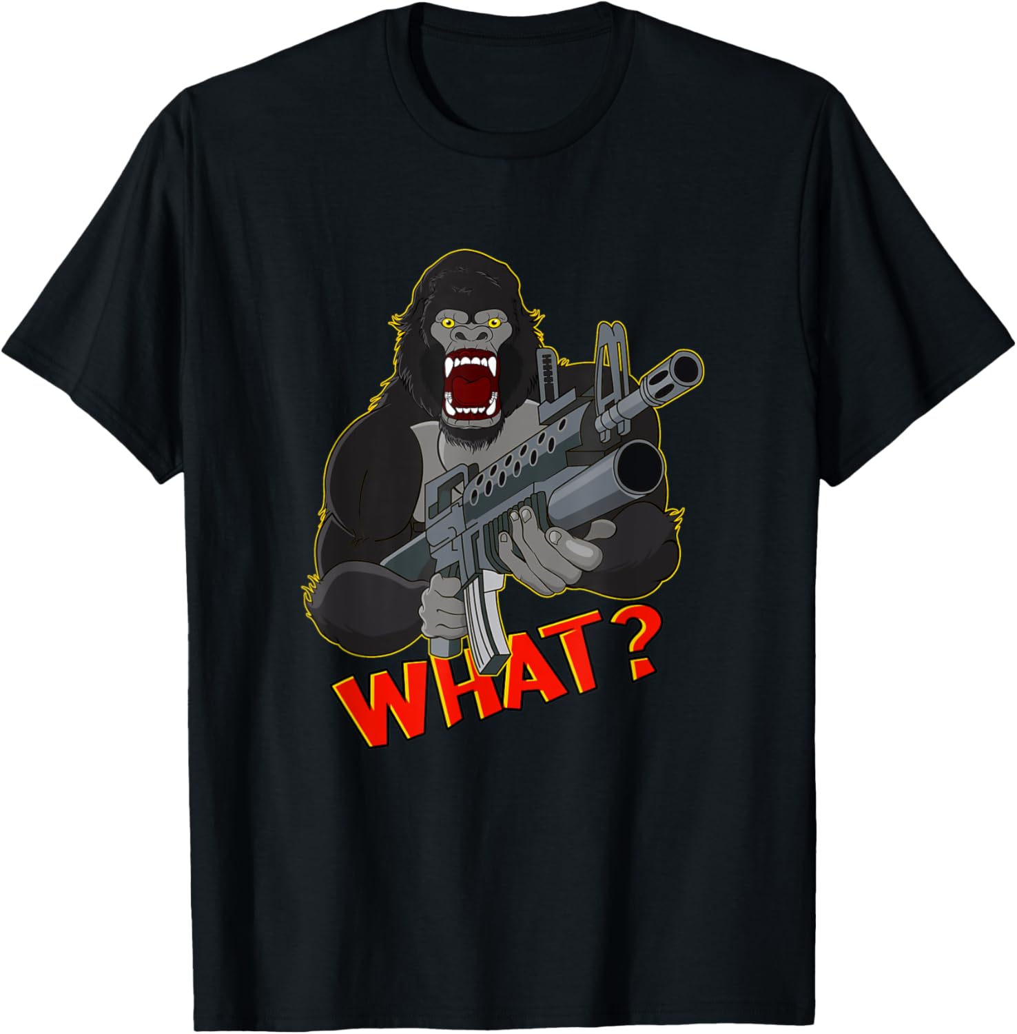 Gorilla What Funny Furious Gorilla Murderous Gorilla Gun