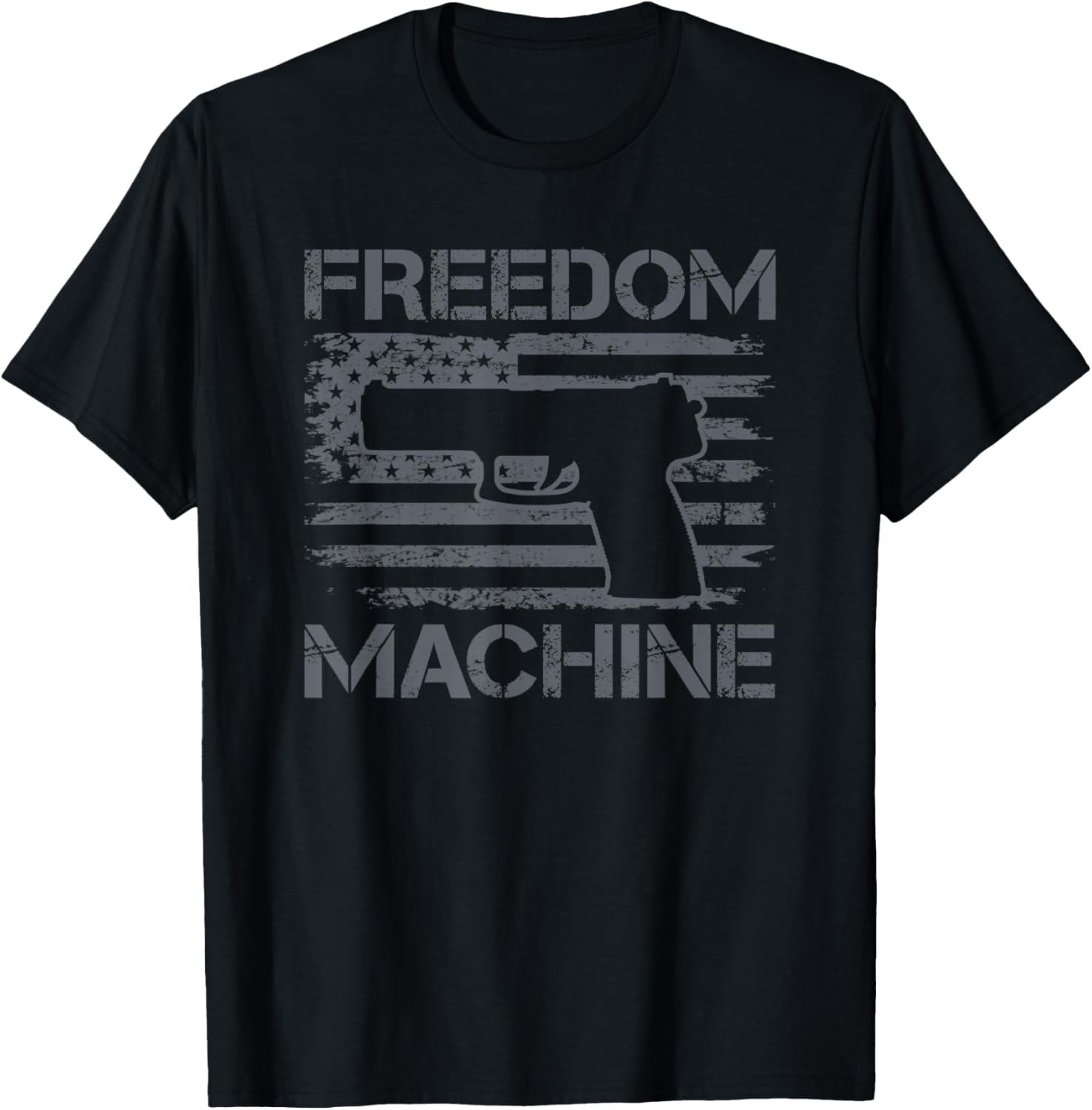 Freedom Machine Pistol Usa Flag 2Nd Amendment Pro Guns