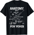 Mens Anatomy Of A Pew Pewer Rifle Funny Gun Husband
