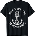 Best Ships Are Friendships Sailor Anchor Nautical Boating
