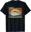 Chill Commander Retro Pontooning Pontoon Boat Captain