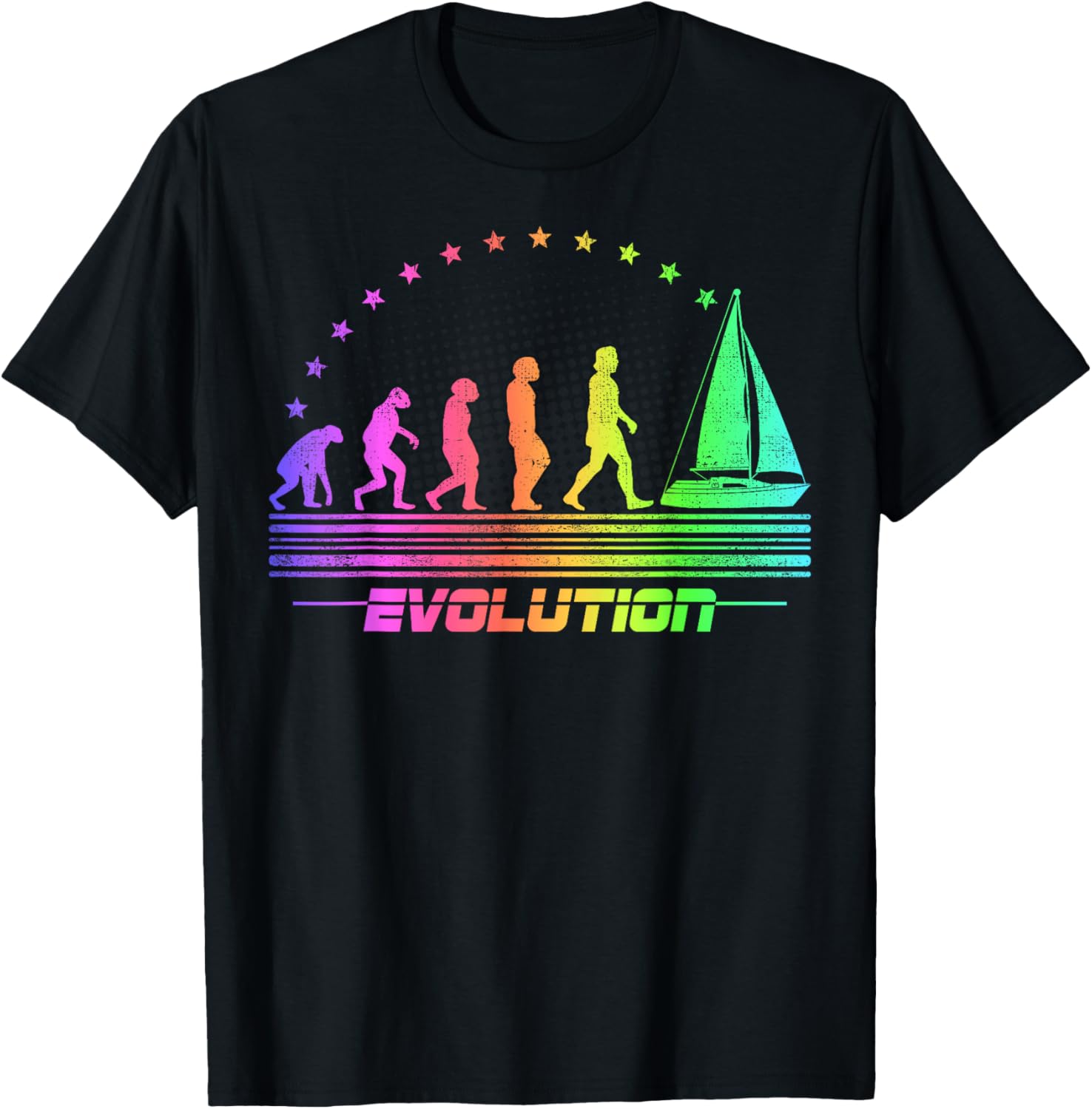 Sailing Evolution Retro Sailboat Men Sailing