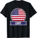 Cary - USA - American place name US flag design