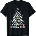 Assault Rifle Handgun Gun Christmas Tree T Shirt