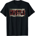 Eat Sleep Hustle Repeat - Motivational T-Shirt for Men, Black, Small