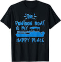 Funny Pontoon Boat Is My Happy Place Motorboat Party Humor