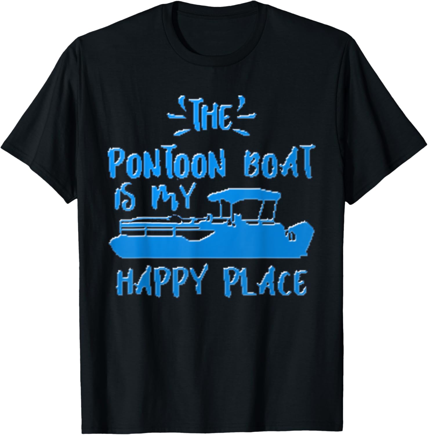 Funny Pontoon Boat Is My Happy Place Motorboat Party Humor