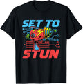 Set To Stun Retro Gun Graphic