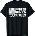 Beer Guns Freedom Shirt Pro God Guns American Flag