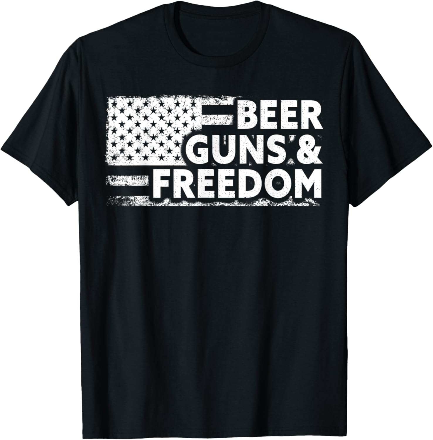 Beer Guns Freedom Shirt Pro God Guns American Flag