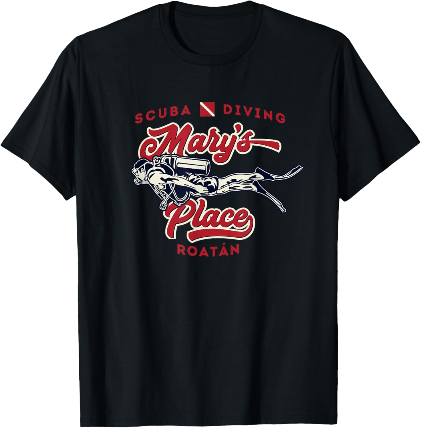 Mary's Place Roatan Honduras Scuba Diver Shirt