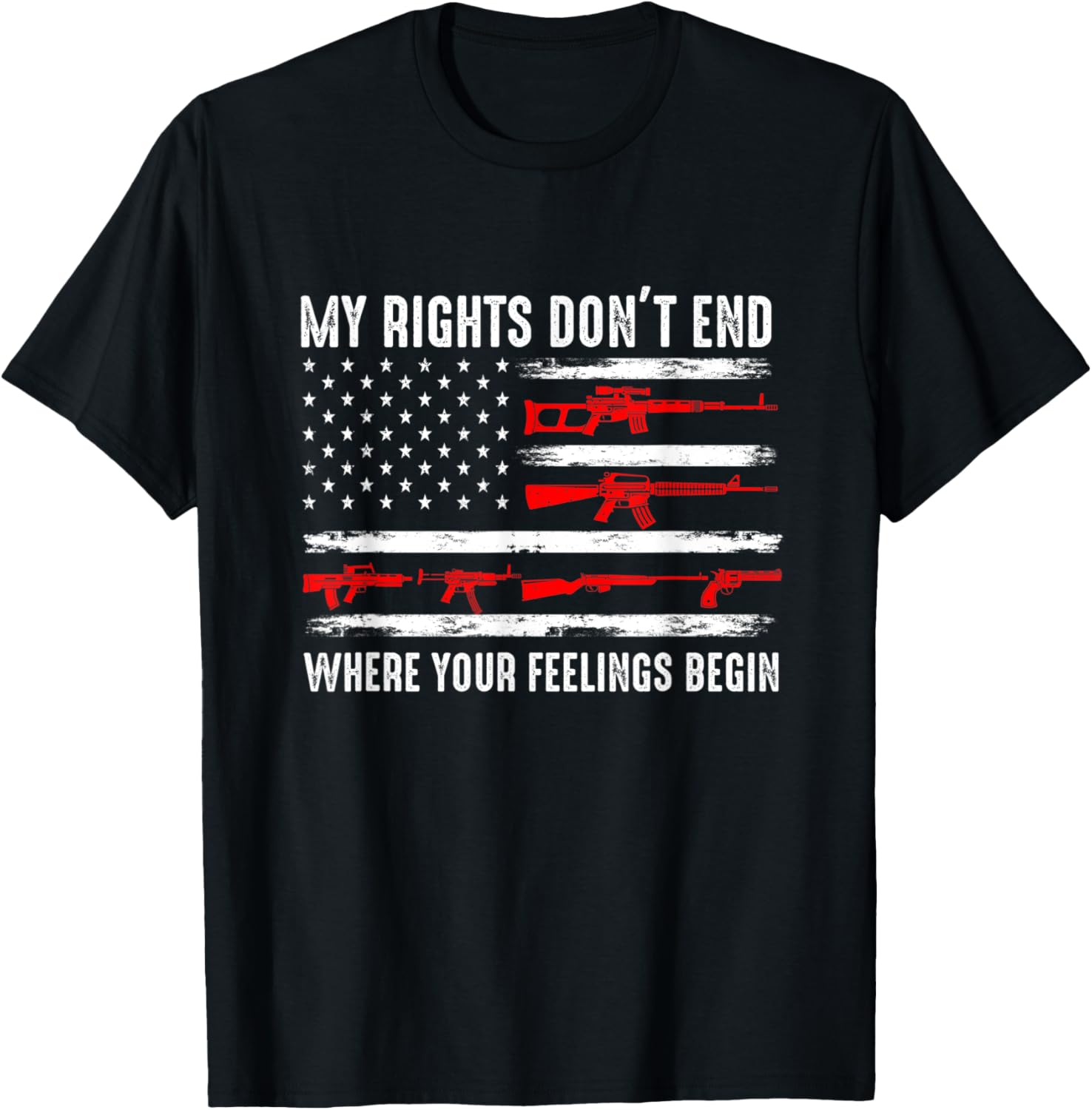 My Rights Dont End Where Your Feelings Begin Usa Flag Gun Women