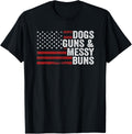 Dogs Guns Messy Buns Womens Dog Lover Gun Owner