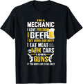 Mechanic Shirt Freedom Beer Fix Cars Guns Tshirt