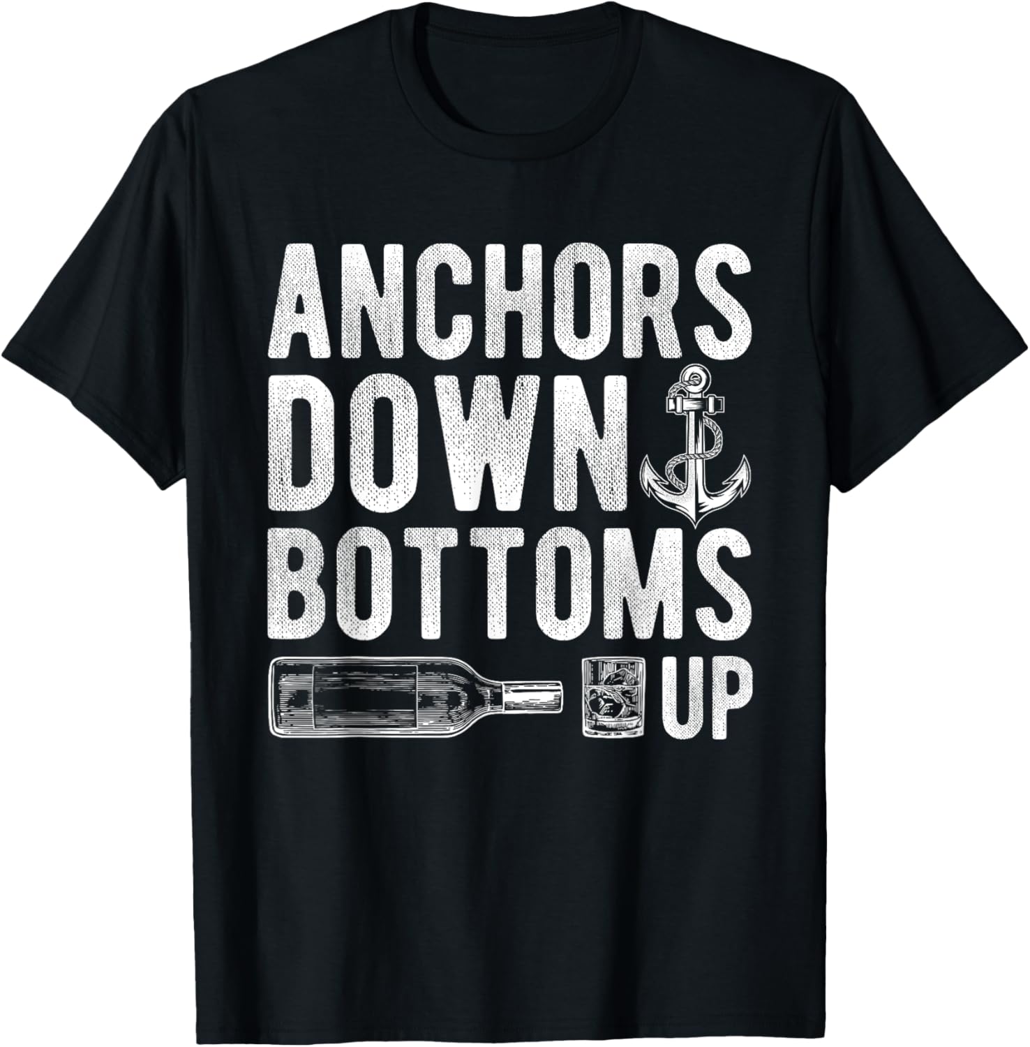 Anchors Down Bottoms Up Nautical Drinking Boat