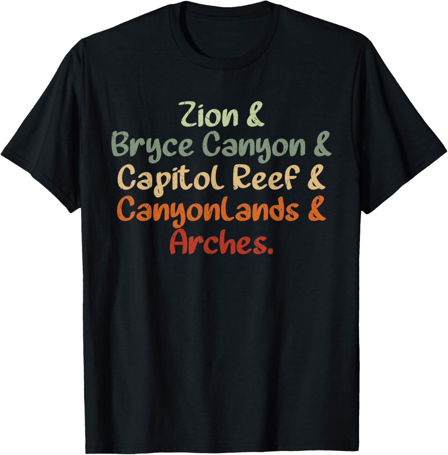 Utah National Park Shirt Utah Five Souvenir Places