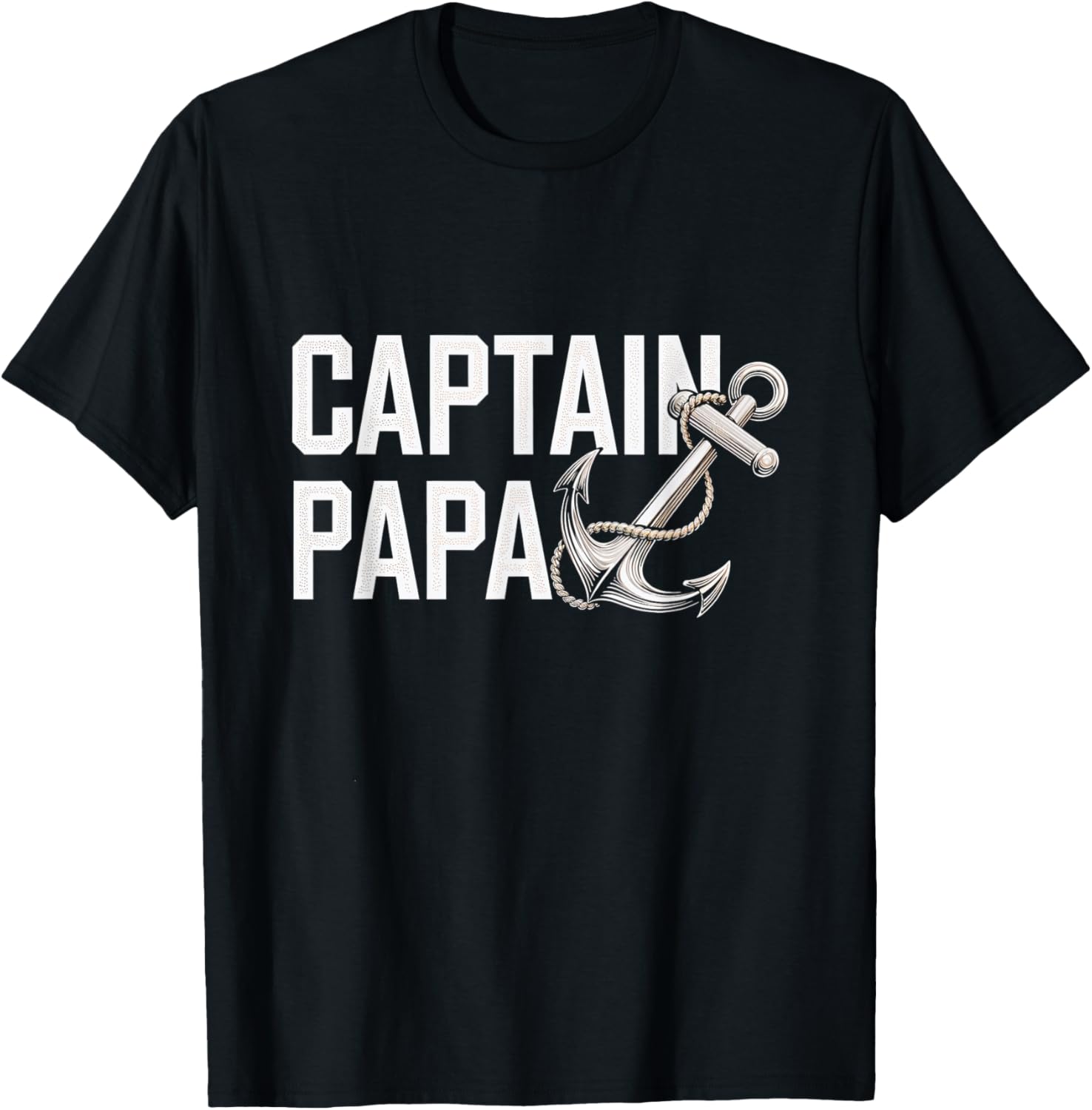 Captain Papa Anchor Nautical Sailor Boating Dad