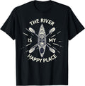 The River Is My Happy Place - Great Yak Shirt - Kayaking