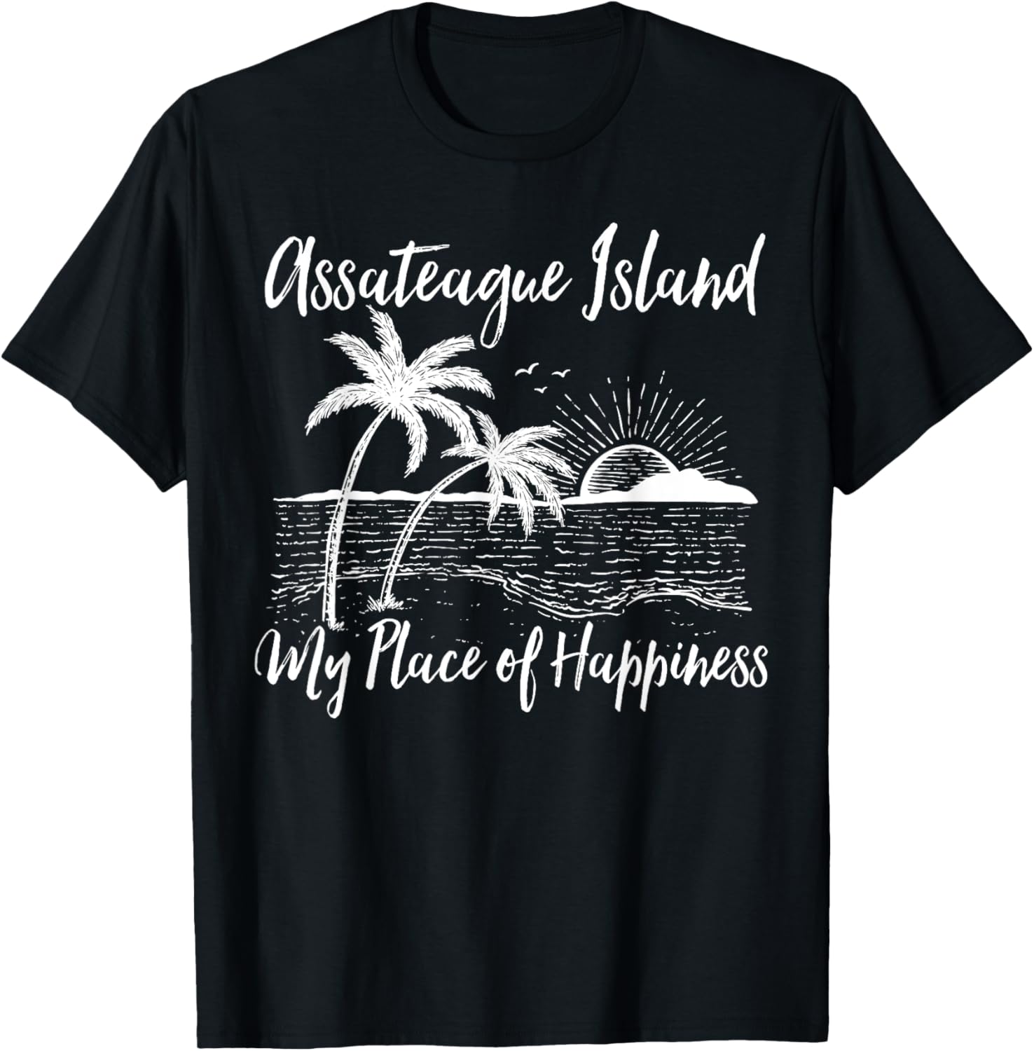 Maryland Beach My Place Of Happiness - Assateague Island Men Women Kids