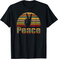 Peace T Shirt Retro Love 60s 70s Hippie Gift