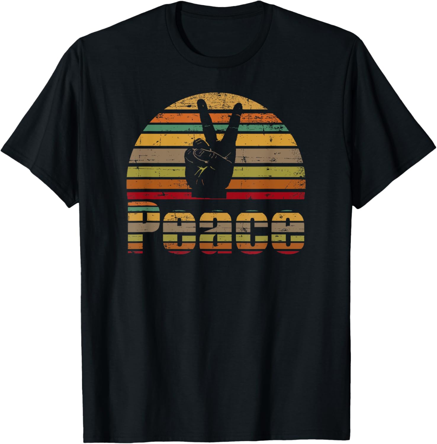 Peace T Shirt Retro Love 60s 70s Hippie Gift