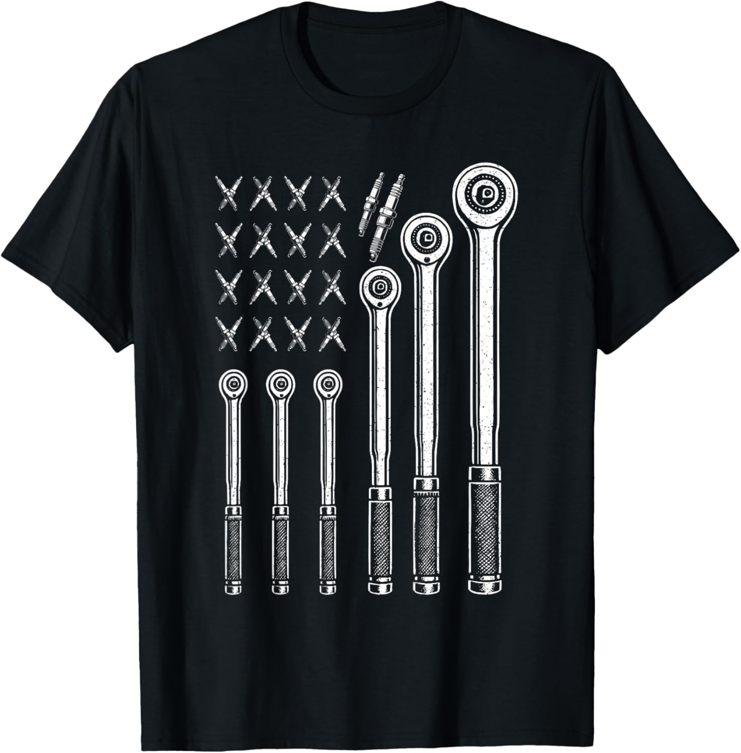 Patriotic Usa Flag Tools Diesel Mechanic