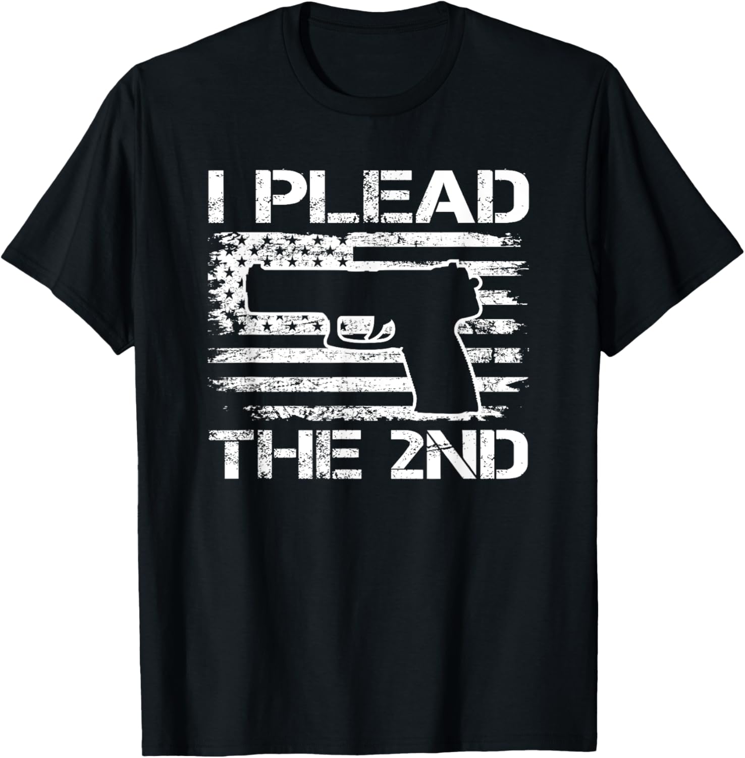 I Plead 2Nd Amendment Vintage Usa Pistol Pro Gun Flag