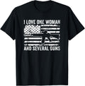 I Love One Woman Several Guns Funny Mens Gun Owner