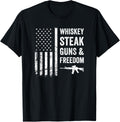 Whiskey Steak Guns Freedom Funny Usa Bbq Grill Drinker