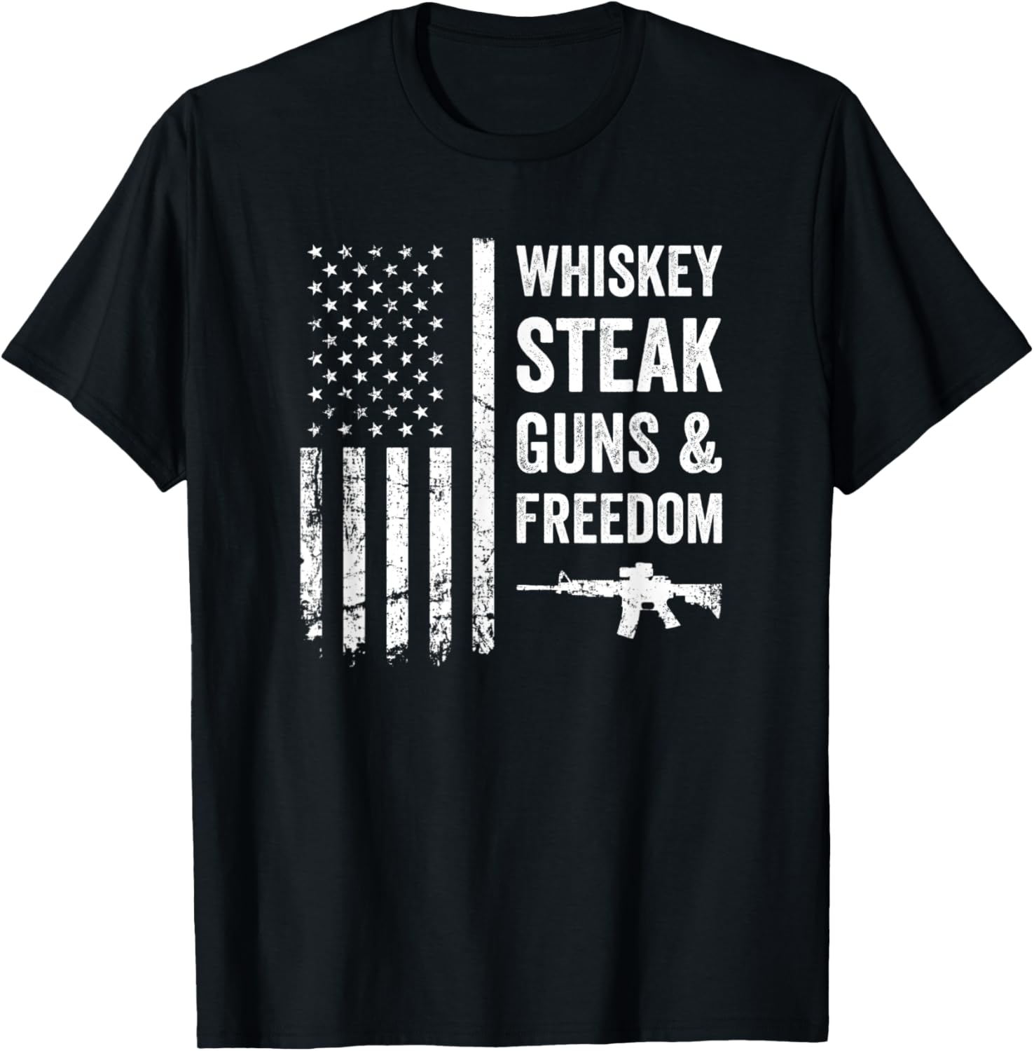 Whiskey Steak Guns Freedom Funny Usa Bbq Grill Drinker
